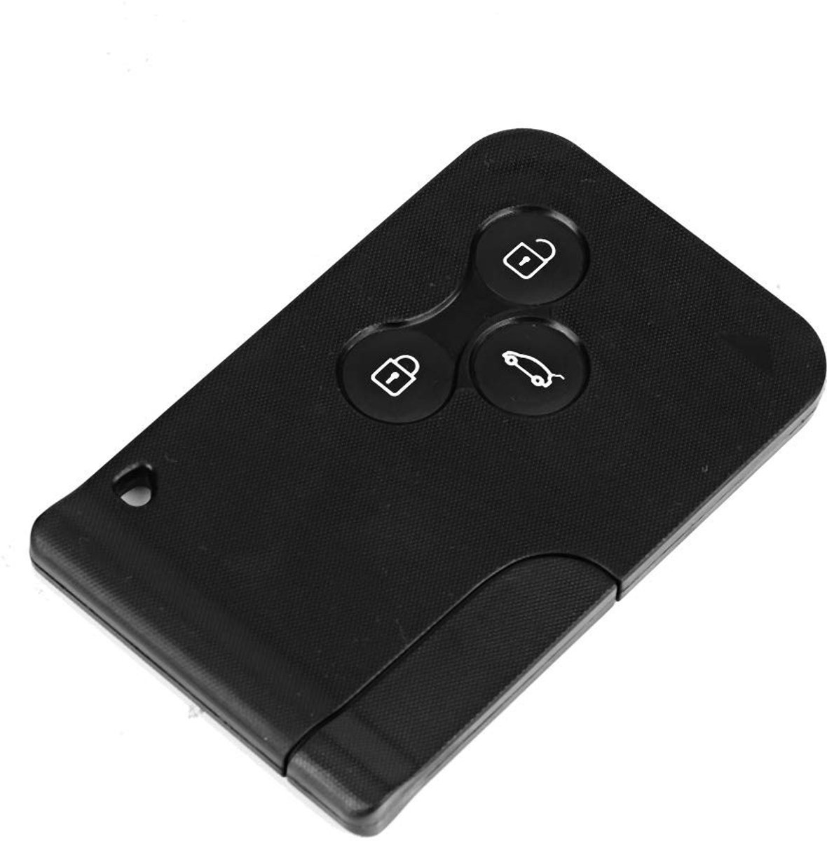 Dailygoods - Dailygoody - Autosleutelkaart Cove - Slimme Beschermhoes - Zwart - Afstandsbediening - Voor Renault Koleos - Mini Formaat