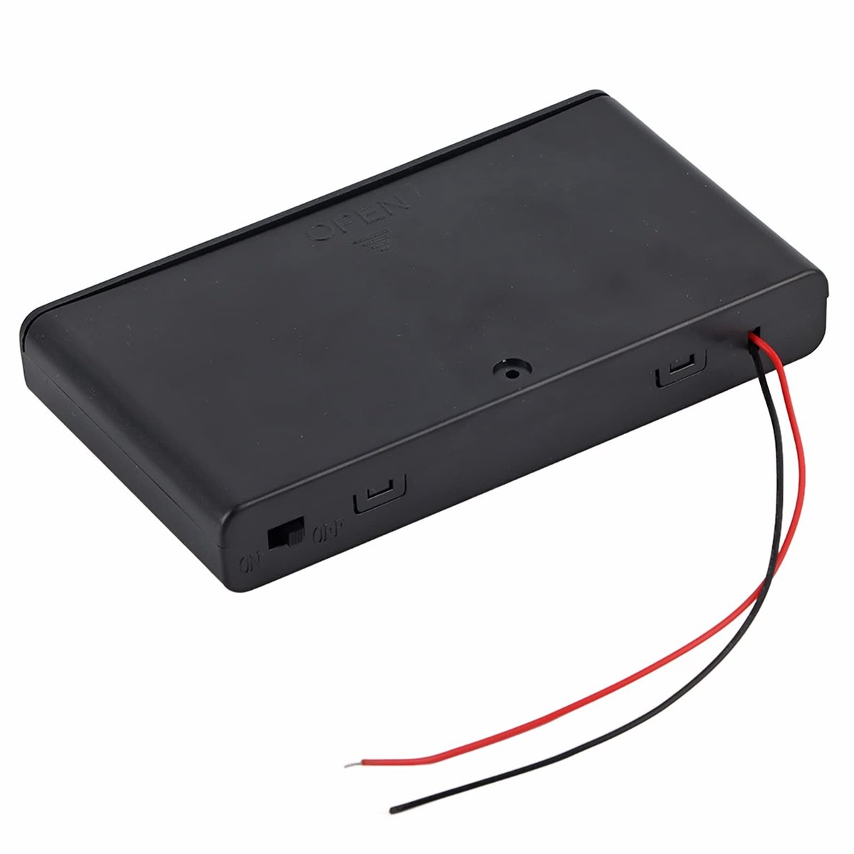 Dailygoods - Dailygoody - 8-vaks Batterijhouder - AA Batterijopslag - Met Schakelaar en Deksel - Handig - 12V Batterijen - Opslagoplossing voor batterijen - Geschi