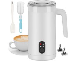 Elektrische melkopschuimer 400 ml - 4-in-1 voor warm/koud melkschuim & automatische uitschakeling