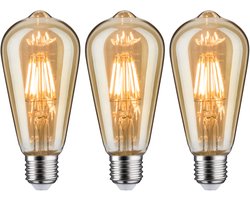 1879 Set LED-kolf Rustika E27 230V 3x480lm 3x6W 1700K dimbaar Goud