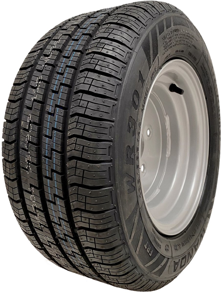 195/55R10C Wanda WR301 Radiaal Aanhangwagenwiel 4x100 PCD Hoge Snelheid 750kgs Capaciteit