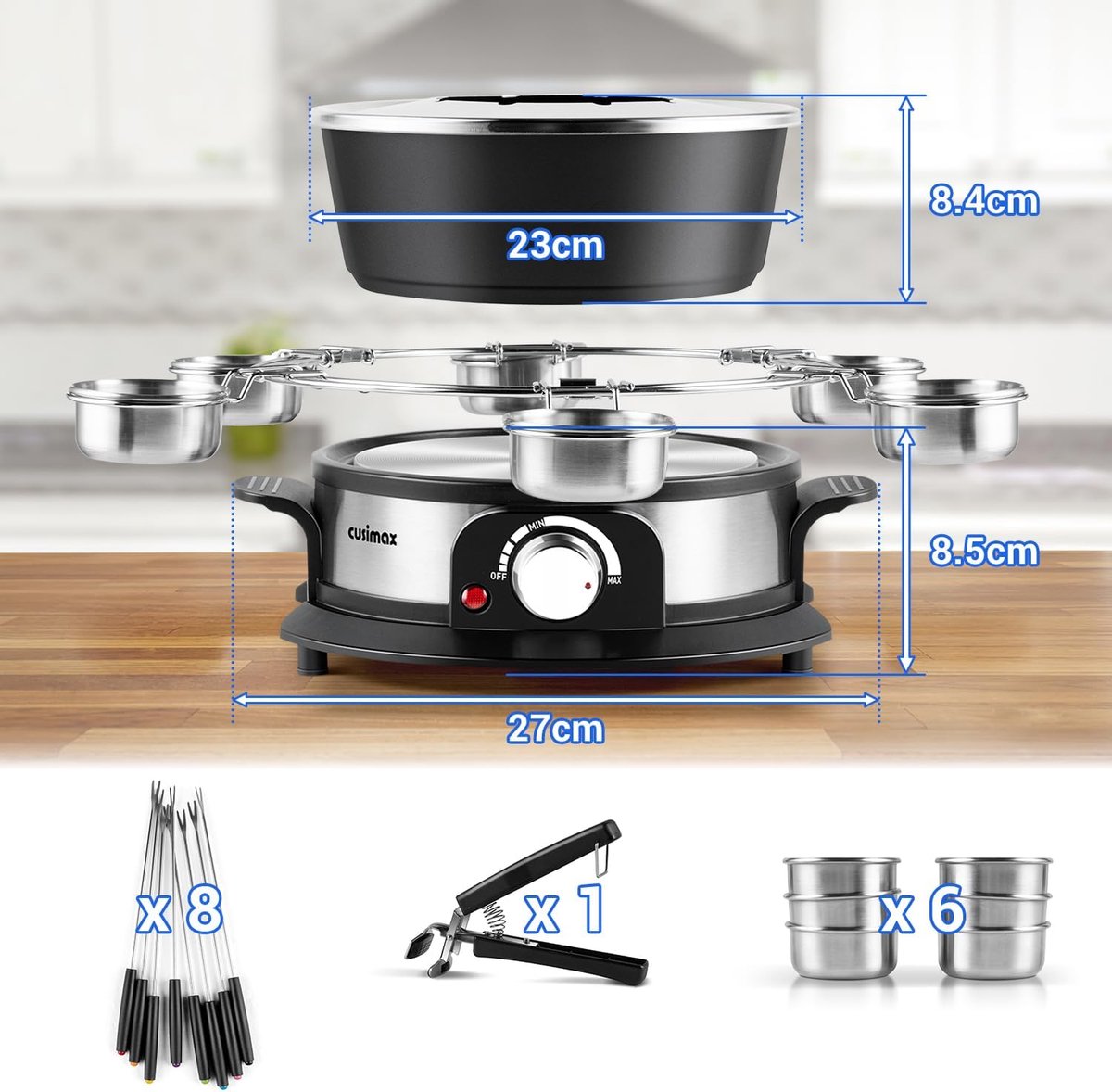 Kaasfondue set Elektrisch - Fonduepannen - Fondueset – foto 5