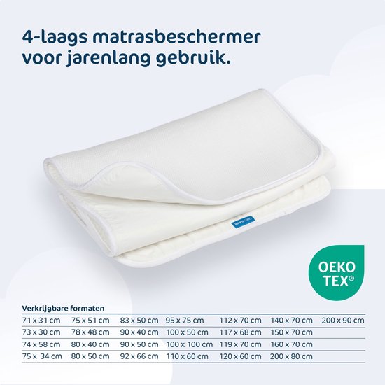 AeroSleep® 3D matrasbeschermer - 120 x 60 cm - voor babybed, ledikant & wieg