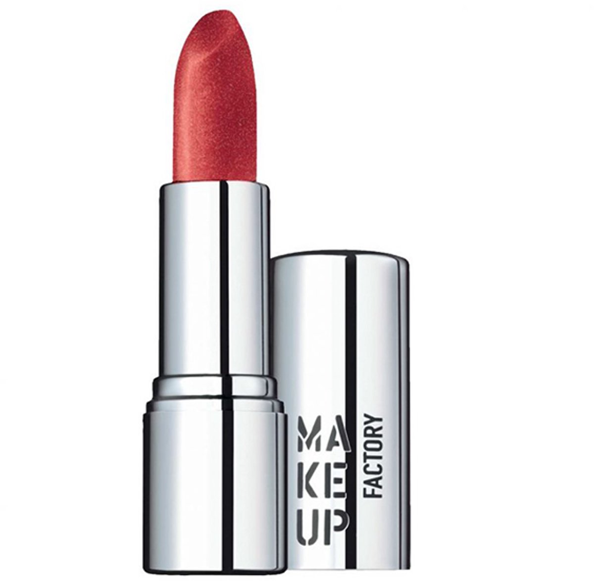 Makeup Factory Shimmer Lipstick Shiny Red 41