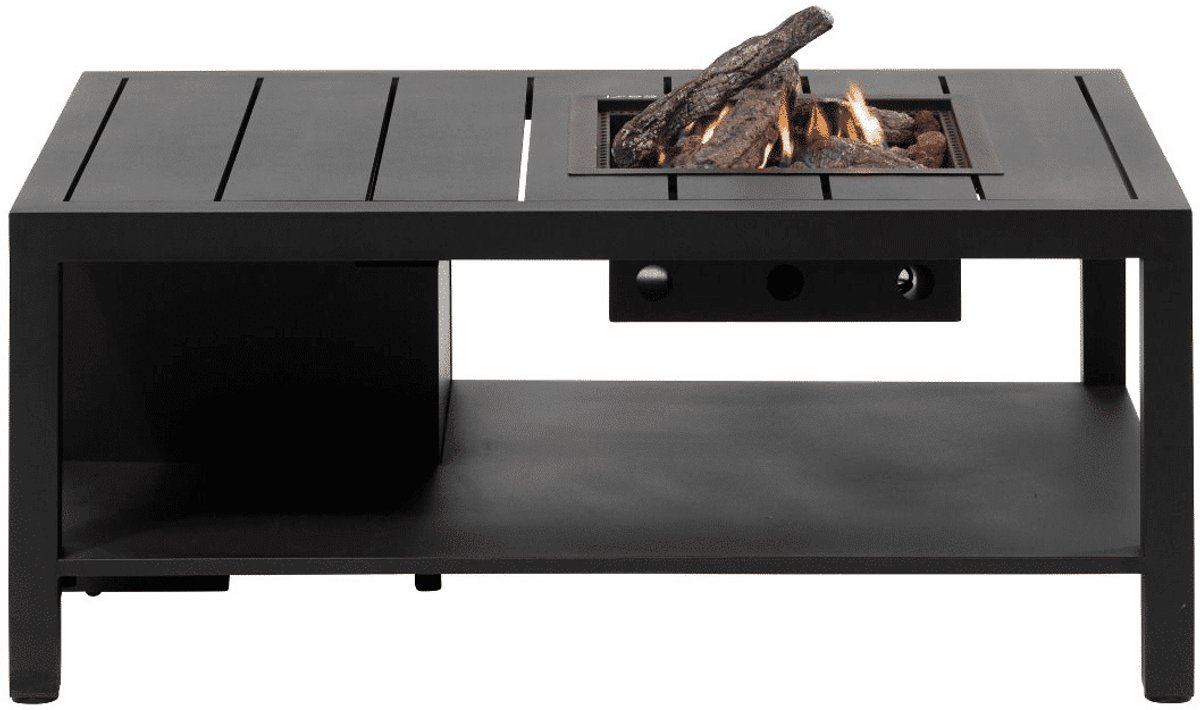 Cosi Cosiflow Straight Antraciet Vuurtafel - 120 x 80 x 50 cm - Hoge warmteopbrengst - Echte sfeermaker