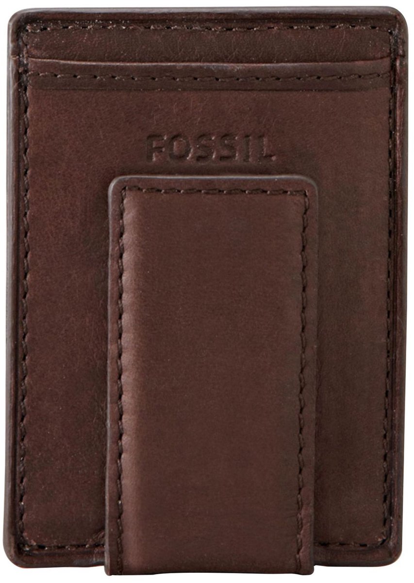FOSSIL Kaarthouder Ingram Magnetic Multicard Wallet Brown Bruine
