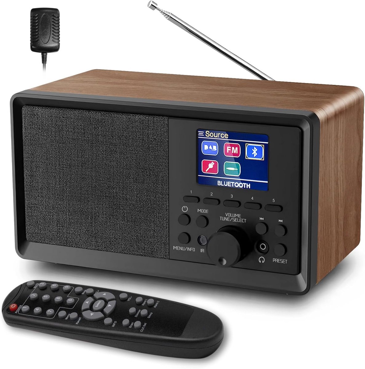 Klokradio met Wekker - Digitale Wekker - Wekkerradio - DAB Plus