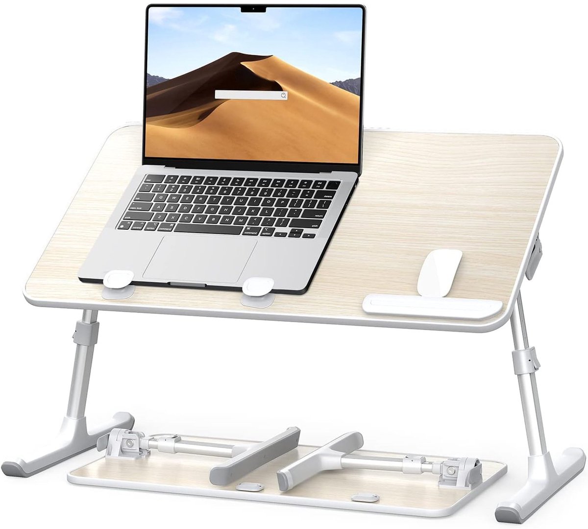 Bedtafel Cara - Laptoptafel kussen - Tafeltje voor op bed - Licht Natuurlijk