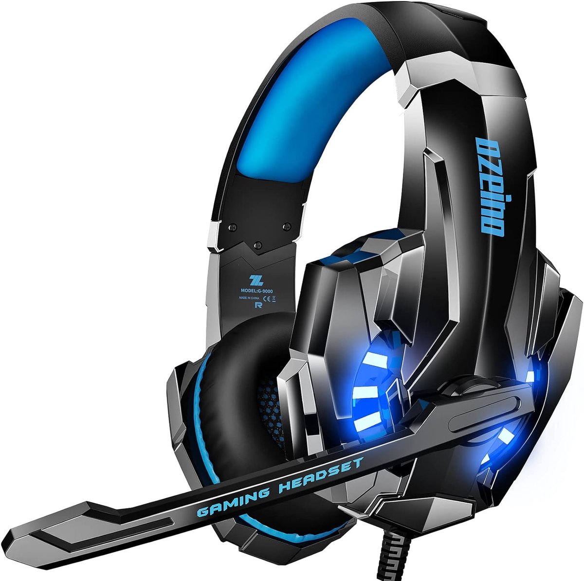 Gaming Headset met 3D Surround Sound en Ruisonderdrukking voor PS4, PS5, PC, Xbox One en Switch