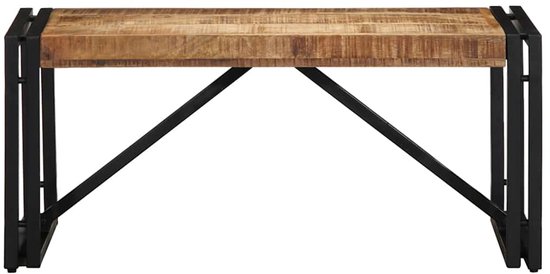 Salontafel 90x50x38 cm massief ruw mangohout Salontafel 90x50x38 cm massief ruw mangohout