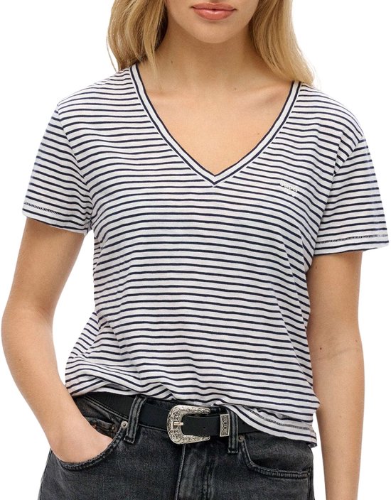 Superdry STUDIOS SLUB EMB VEE TEE Dames T-shirt
