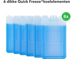 Brisby Quick Freeze® Koelelementen – Set van 6 (400 g per stuk)