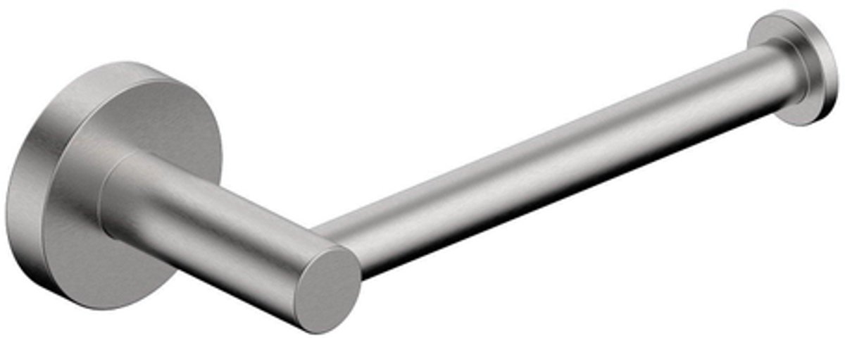 FugaFlow Eccelente Acces Toiletrolhouder - zonder klep - rond - Geborsteld RVS PVD