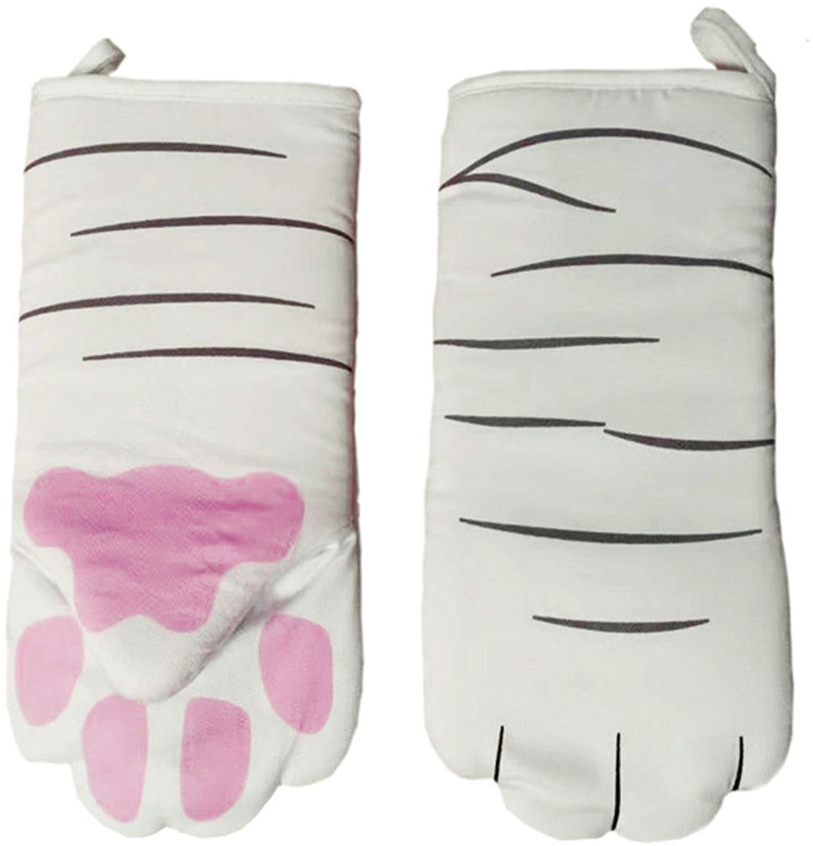 Ibenzoa® Hittebestendige Kookhandschoenen met Antislip en Leuke 3D-Dierenprint voor Veilig Bakplezier