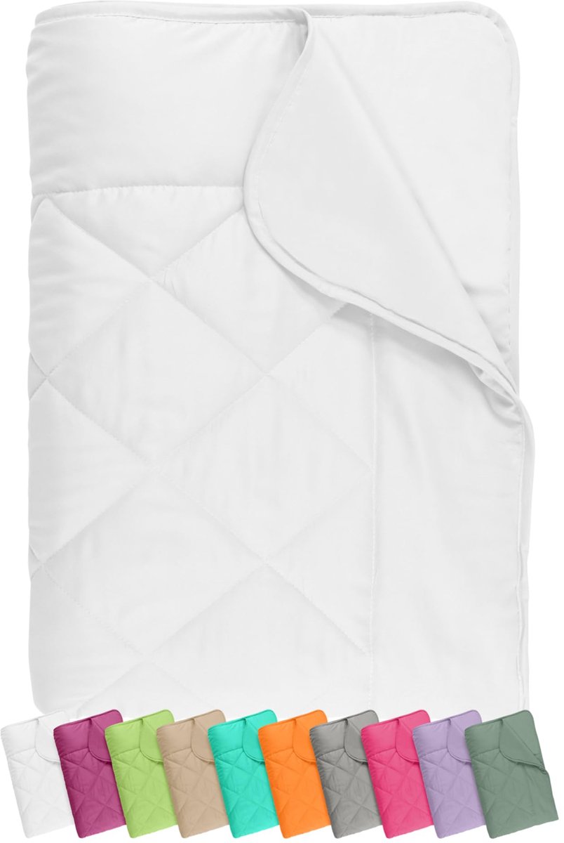 Ibenzoa® Ultralicht Zomerdekbed van Ademend Microvezel voor Comfortabele Zomernachten - 135 x 200 cm - Wit