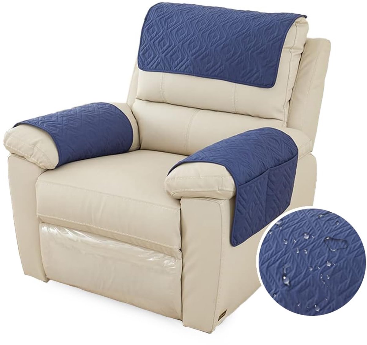 Ibenzoa® Stijlvolle en Beschermende Stoelhoes met Handige Opbergvakken voor Comfortabele Zitervaring