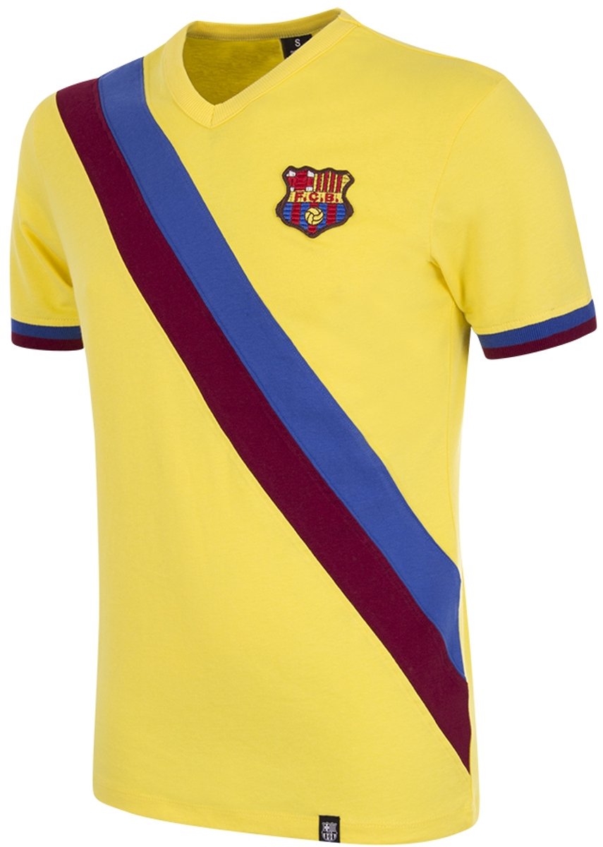 COPA - FC Barcelona 1978/79 - Retro Voetbalshirt - Heren - Geel - M