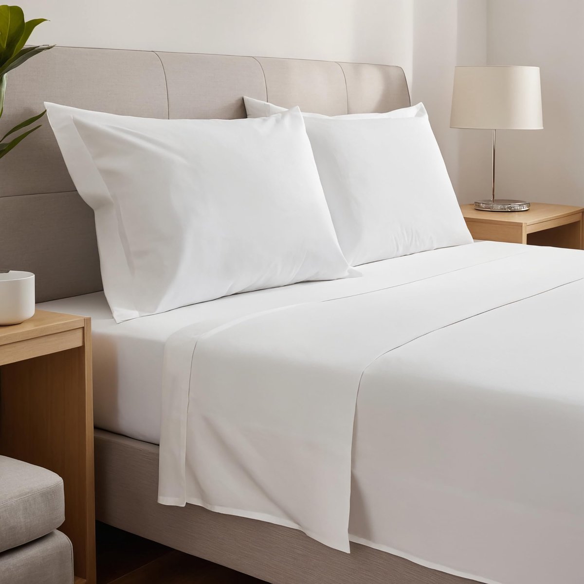 Ibenzoa® Luxueuze 4-delige Beddenlakenset van Zacht Microvezel voor Optimaal Comfort en Stijl
