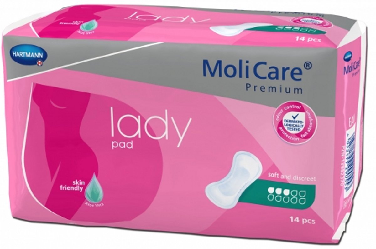 Hartmann Molicare Premium Lady Pads 3 druppels - 24 pakken van 14 stuks