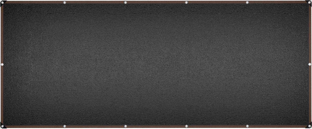 Aufun Zonnezeil zeilogen 2x5m Zonwering Rechthoekig UV-bescherming 90-95% schaduw Windbescherming Zonweringsrolgordijn van HDPE voor balkon terras tuin
