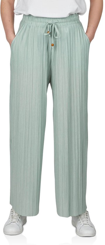 DENIMFY Dames Chino Broek DFBrenda comfort/relaxed Groen XXL Volwassenen