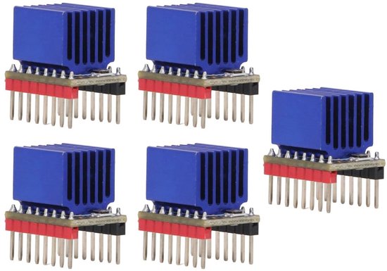 2 stuks TMC2209 V2.0 stappenmotordriver accessoires voor 3D-printers Ultra stille aandrijving met koellichaam Oneindige bit terug naar nul