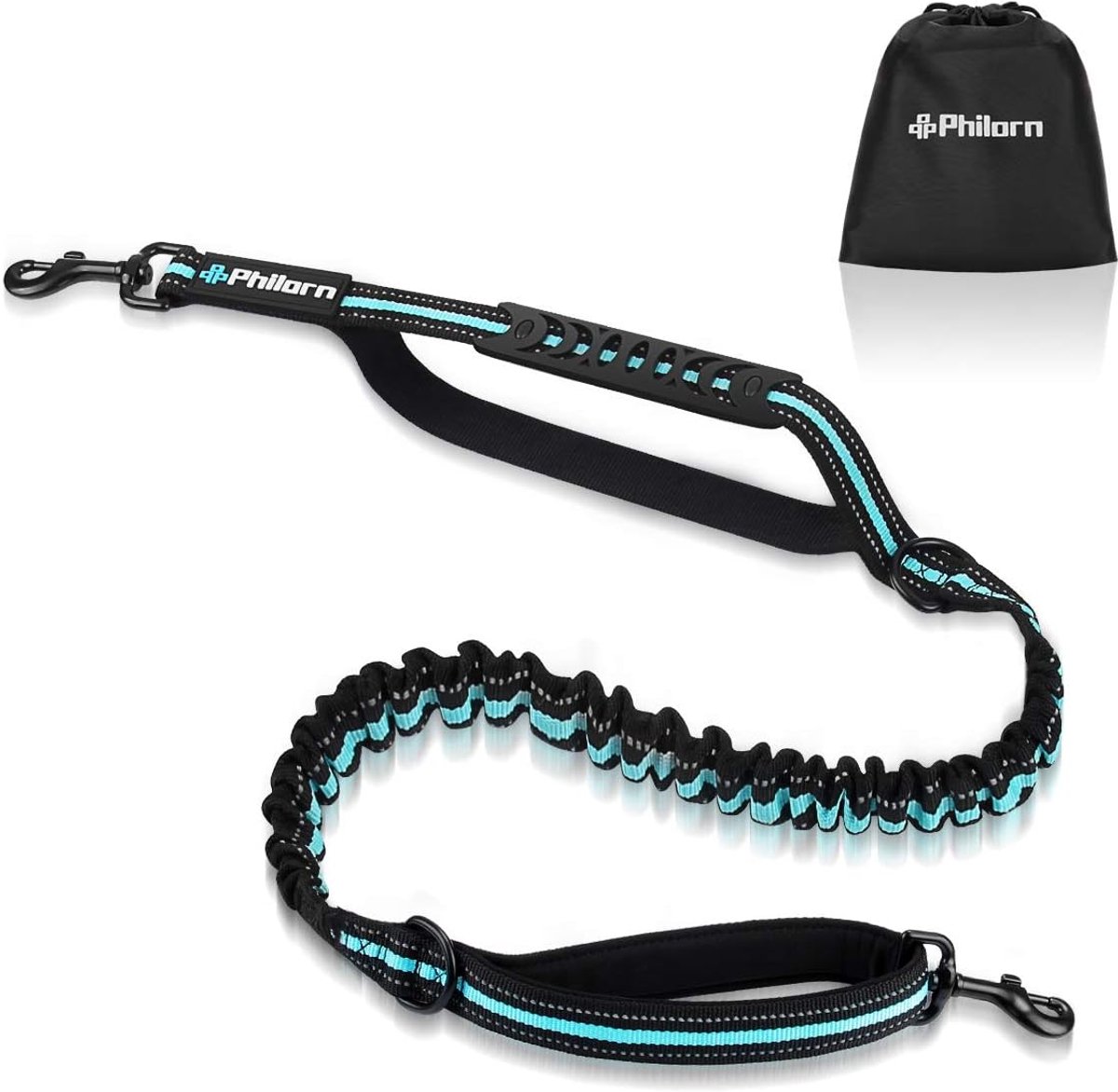 Multifunctionele Bungee Hondenlijn 119,4 cm - 170,2 cm voor Training en Veiligheid