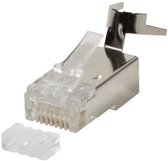 Connecteurs à sertir LogiLink RJ45 pour câble réseau F/ UTP / S/ FTP CAT6a / 7 / 7a / 8.1 - 10 pièces