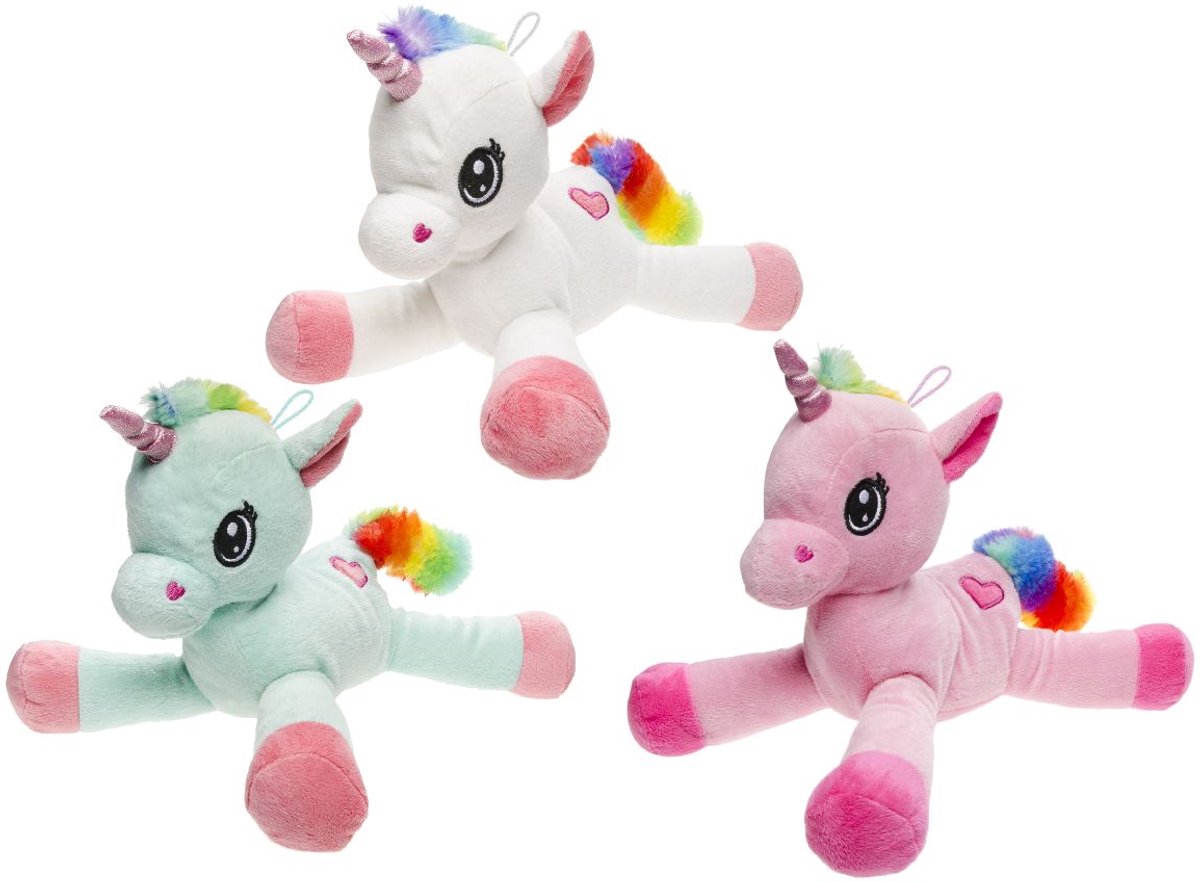 Duckiez Pluche Eenhoorn M Regenboog - 1 stuk