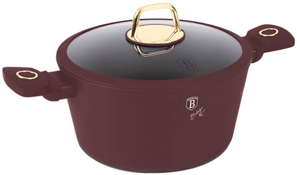 Berlinger Haus 8043 - Kookpan met deksel - 30 cm - Leonardo collection - 8 liter