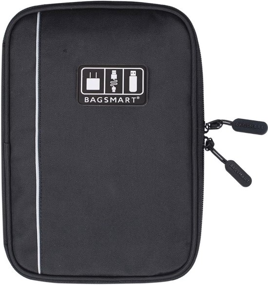 DDgro Elektronik-Reise-Organizer, wasserdichte Tech-Zubehörtasche, Zwart, S, Compact