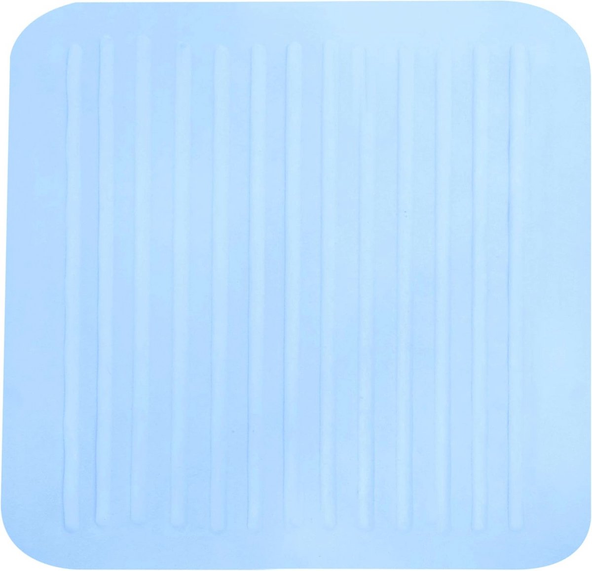 Douchemat Antibacterieel en Antislip - Natuurlijk Rubber, Lichtblauw, 55 x 55 cm