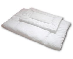 New Baby - Baby dekbedovertrek - Katoen wit 100x135 cm met kussen 60x40 cm - beddengoed - dekbedset - anti-allergisch - slaaptextiel - kinderkamer - bedtextiel