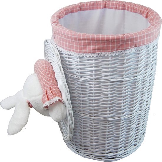 Arte R Flexibele wasmand/opbergmand - rond - wit - 50 liter | Leen Bakker
