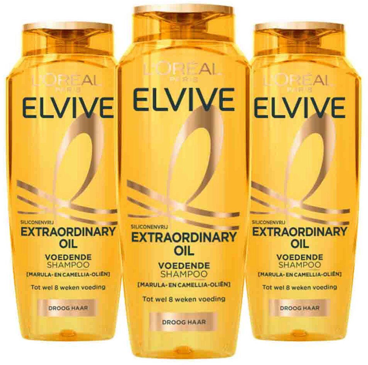 L'Oréal Elvive Extraordinary Oil Shampoo - 3 x 250 ml - Voordeelverpakking