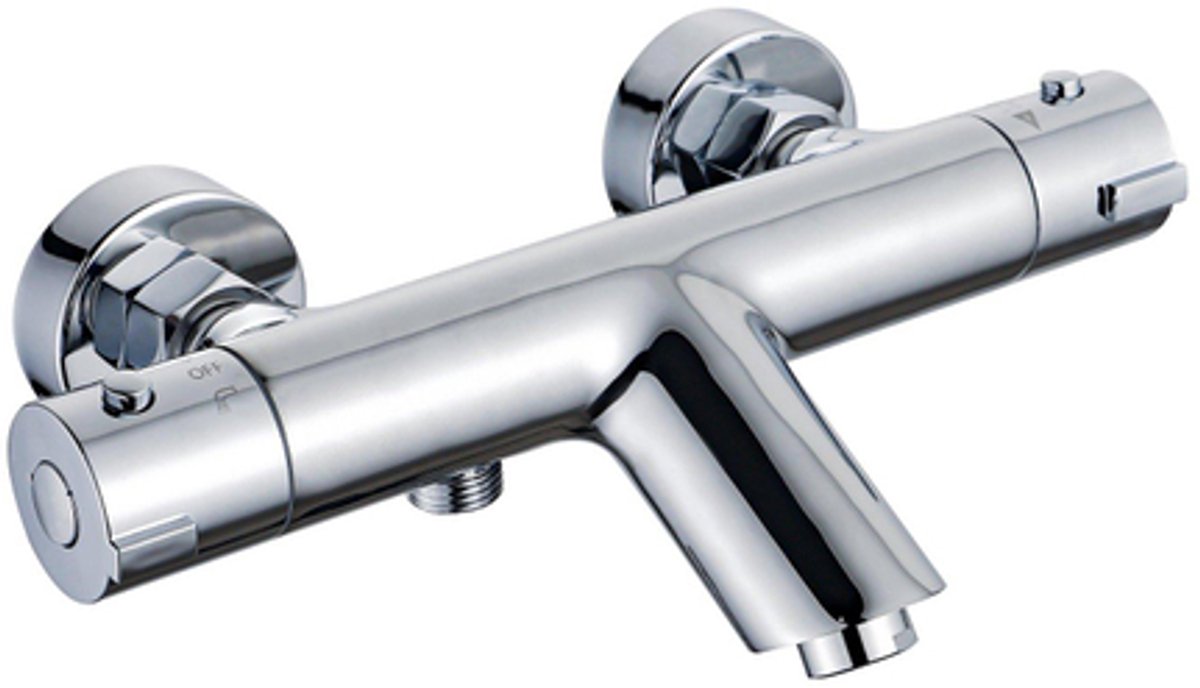 FugaFlow Amora Thermostatische Bad-Douchekraan - Chroom