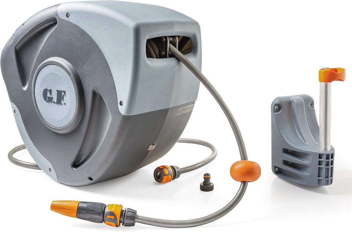 Automatische Wandslangbox 30 Meter met 180° Draaifunctionaliteit