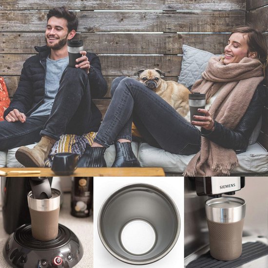 Isolerende Reisbeker 250 ml - Roestvrij Staal, Lekvrij, Met Clipsluiting, Ideaal Voor Koffie, Thee, En Ijsdranken — afbeelding 3