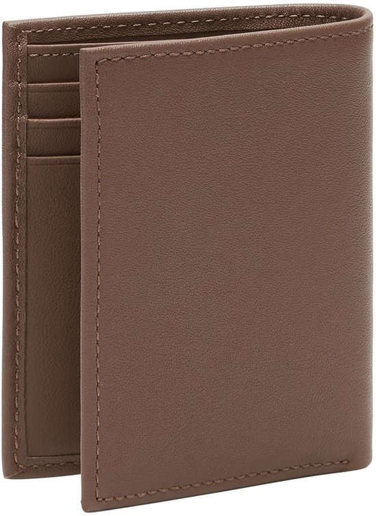 LIEBESKIND BERLIN Cuir Étui pour carte de crédit Soft Nappa Men' s Card Etui Russet Brun