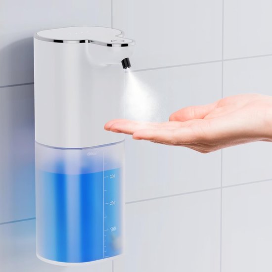 Zeepdispenser 400 ml - Wit - PlastiQline - Navulbaar Zeepdispenser 400 ml - Wit - PlastiQline - Navulbaar