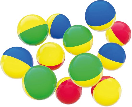 Hubelino Knikkers Twee Kleuren, 12st.