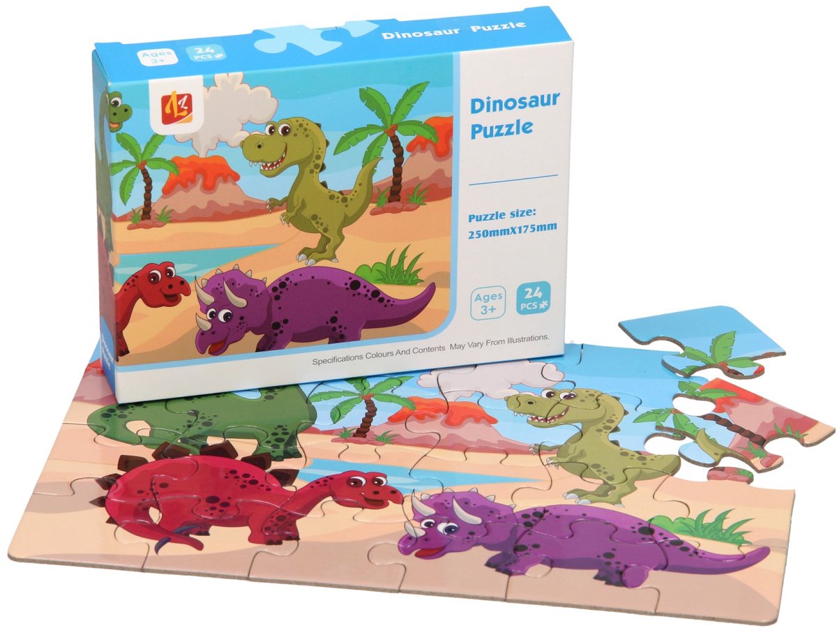 Puzzel Dino's, 24st.