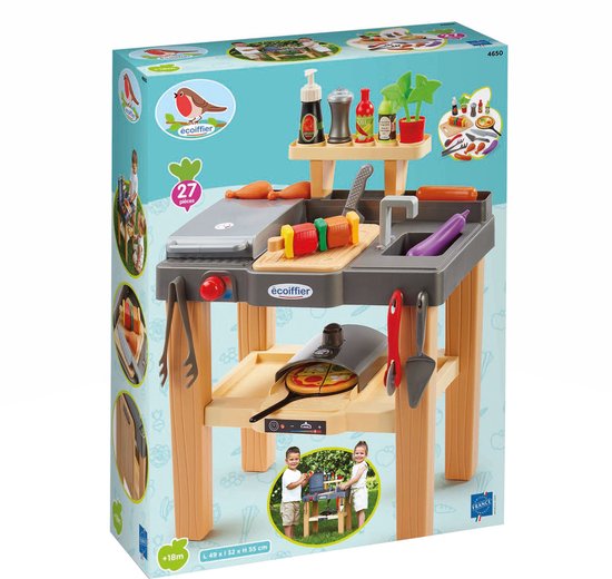 Ecoiffier Zomer Keuken met Barbecue en Pizzaoven - 27dlg. van Ecoiffier — afbeelding 2
