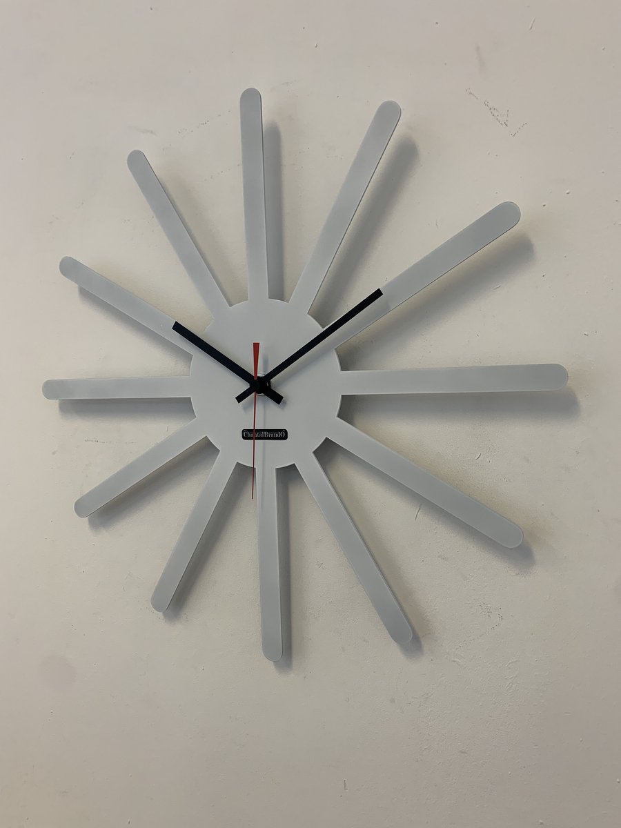 MOSACLOCK * ETOILE BLANC ** Wandklok Modern Industrieel Design **