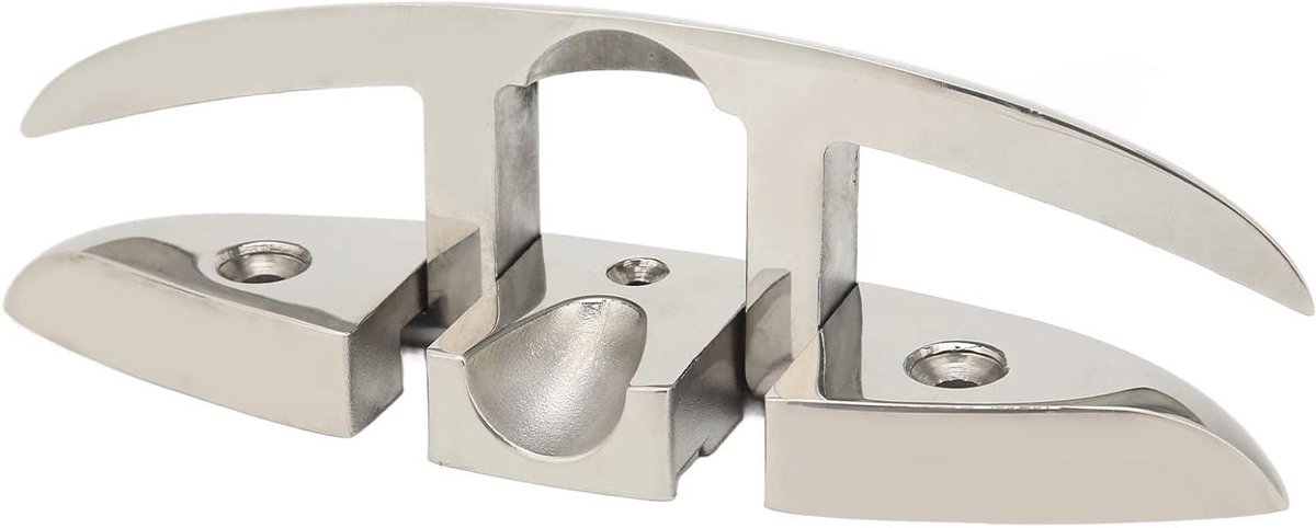 Roestvrijstalen Opklapbare Schoenplaat 217 mm/85 inch - Hooggepolijst 316 RVS - Voor Vaartuigen zoals Cruisers, Kajaks en Pontons