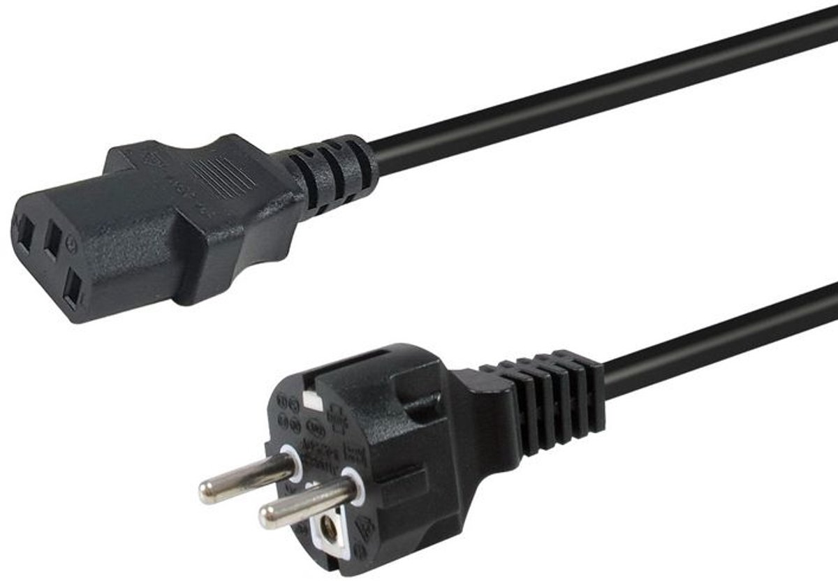 Equip 112110 electriciteitssnoer Zwart 1,8 m CEE7/7 IEC C13