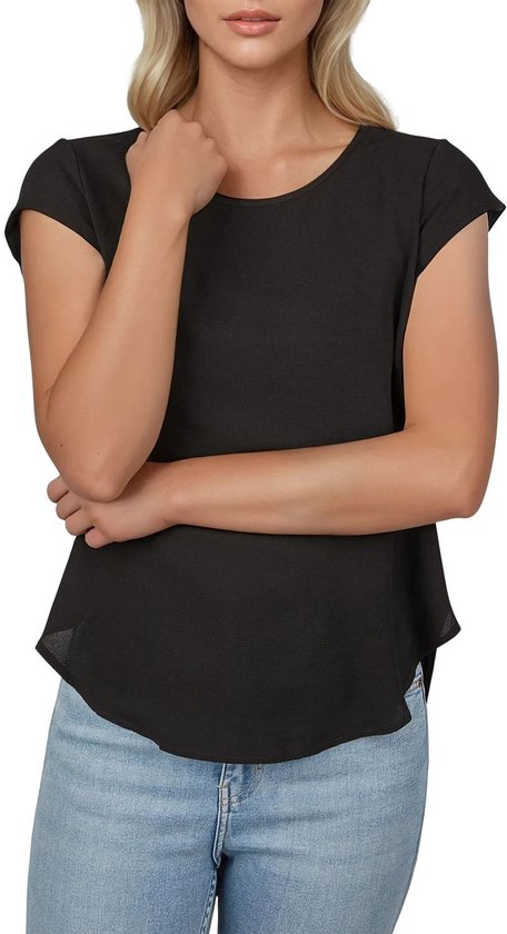 Only T-Shirt Femme ONLVIC bequem Multicolore 36 Col Boeuf Adultes