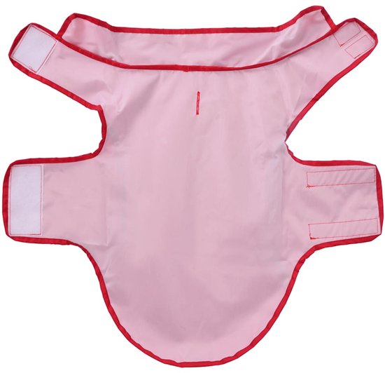 vidaXL - Hondenregenjas - met - reflecterende - strips - polyester - rood - XS