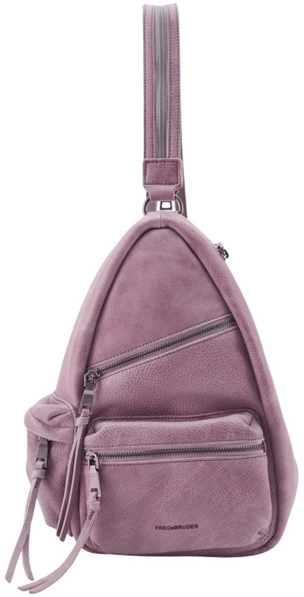 FREDsBRUDER Leren Rugzak My Old Friend Backpack Lavender Paars