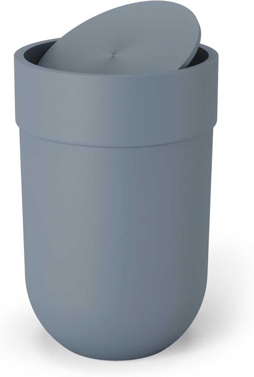 Moderne afvalemmer 6 liter met zwenkdeksel voor kleine ruimtes